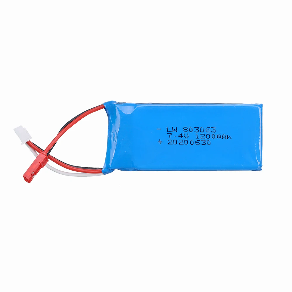 Литий-Полимерный Аккумулятор 7 4 в 1200 мАч для MJXRC X101 X102 JST Plug 803063 литий-полимерный