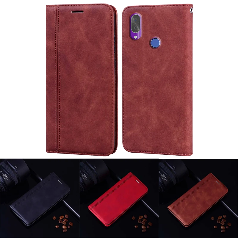 Чехол для Cubot X19 защитный чехол телефона роскошный кожаный книжка Capa X19s