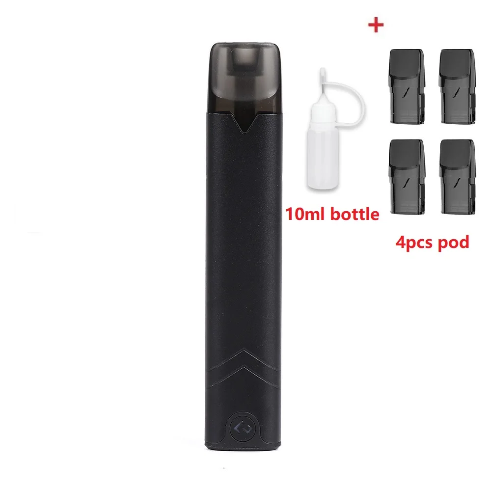 4 pods 1bottle black Комплект Hcigar Akso OS Pod 420 мАч встроенный аккумулятор с системой блокировки пряжки и 1,4 мл многоразовый стручок Vape - Цвет: 4 pods 1bottle black