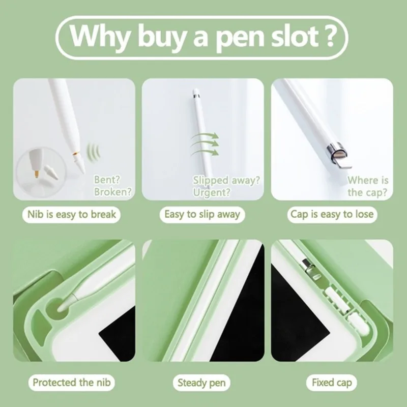 Магнитный смарт чехол с держателем для карандаша iPad Pro 11 12 9 2020 Mini5 10 5 Air 2018 флип