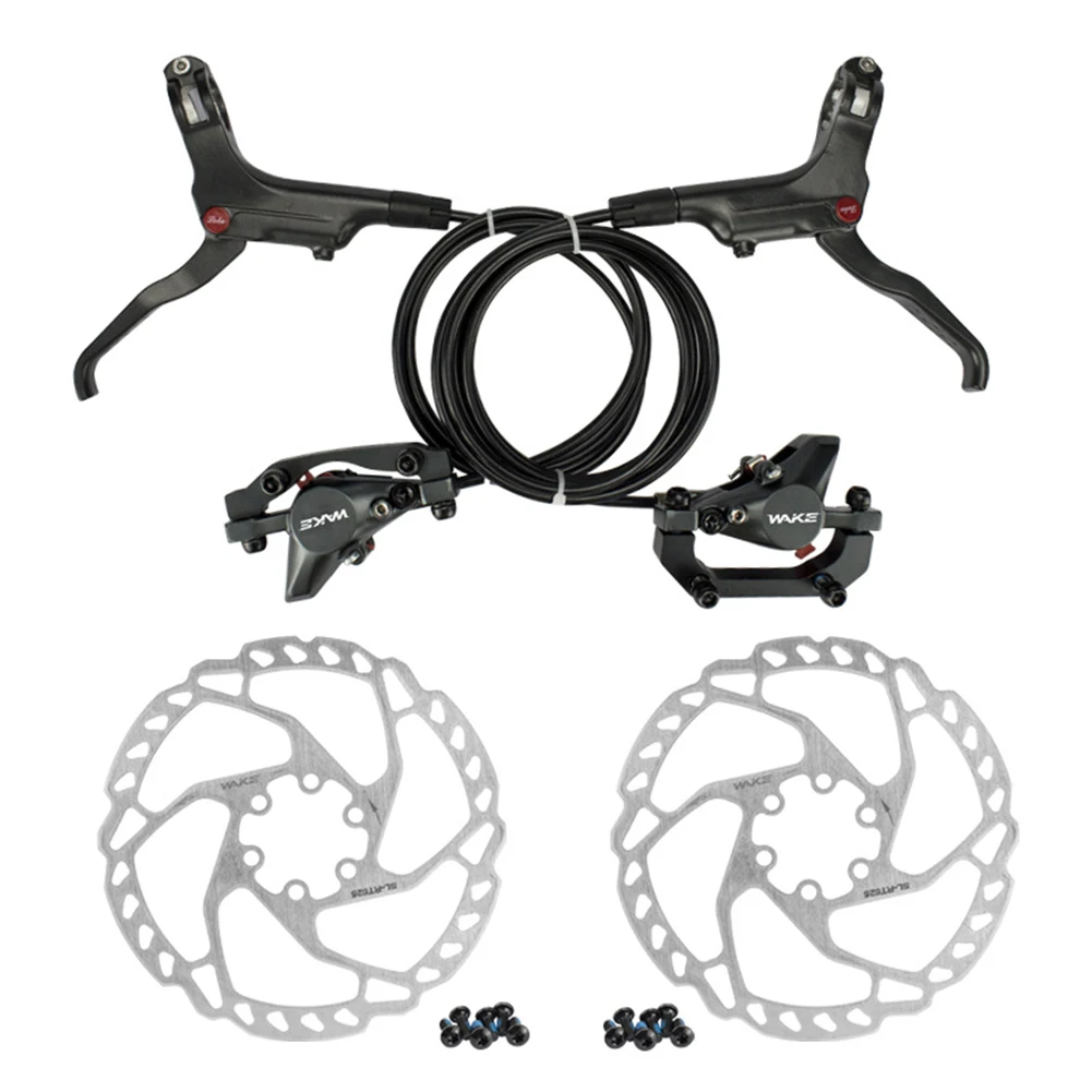 

Гидравлические дисковые тормоза для горного велосипеда, двойной поршень, ручка велосипедного масляного тормоза зажимные суппорты, велосип...