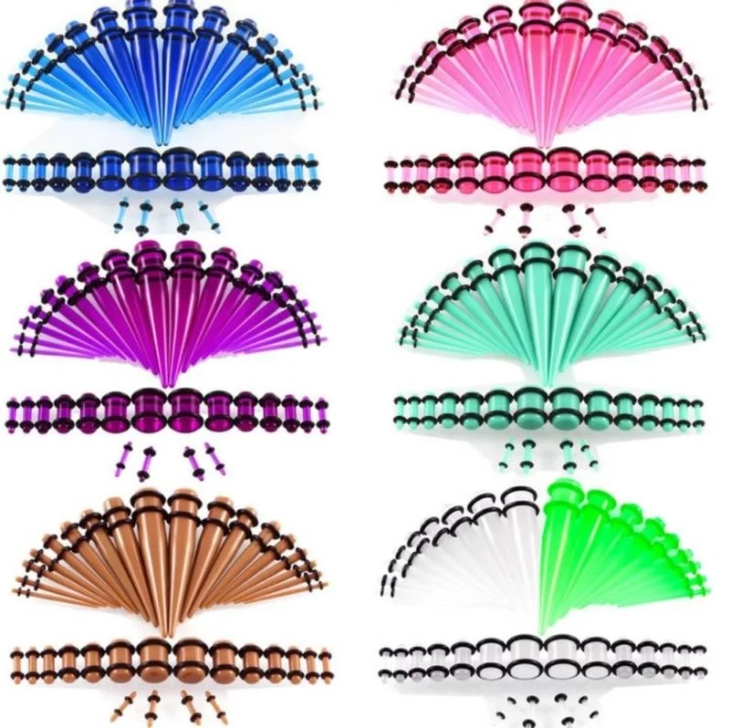 36 шт./набор 14G 00G набор фокусника сужается растягивающие пробки манометры