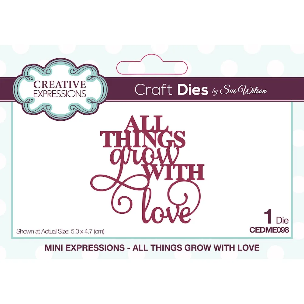

2021 New Diy Gift All Things Grow with Love Sue Wilson Mini Expressions Metal Cutting Dies Card Scrapbook Paper Craft Knife Mold