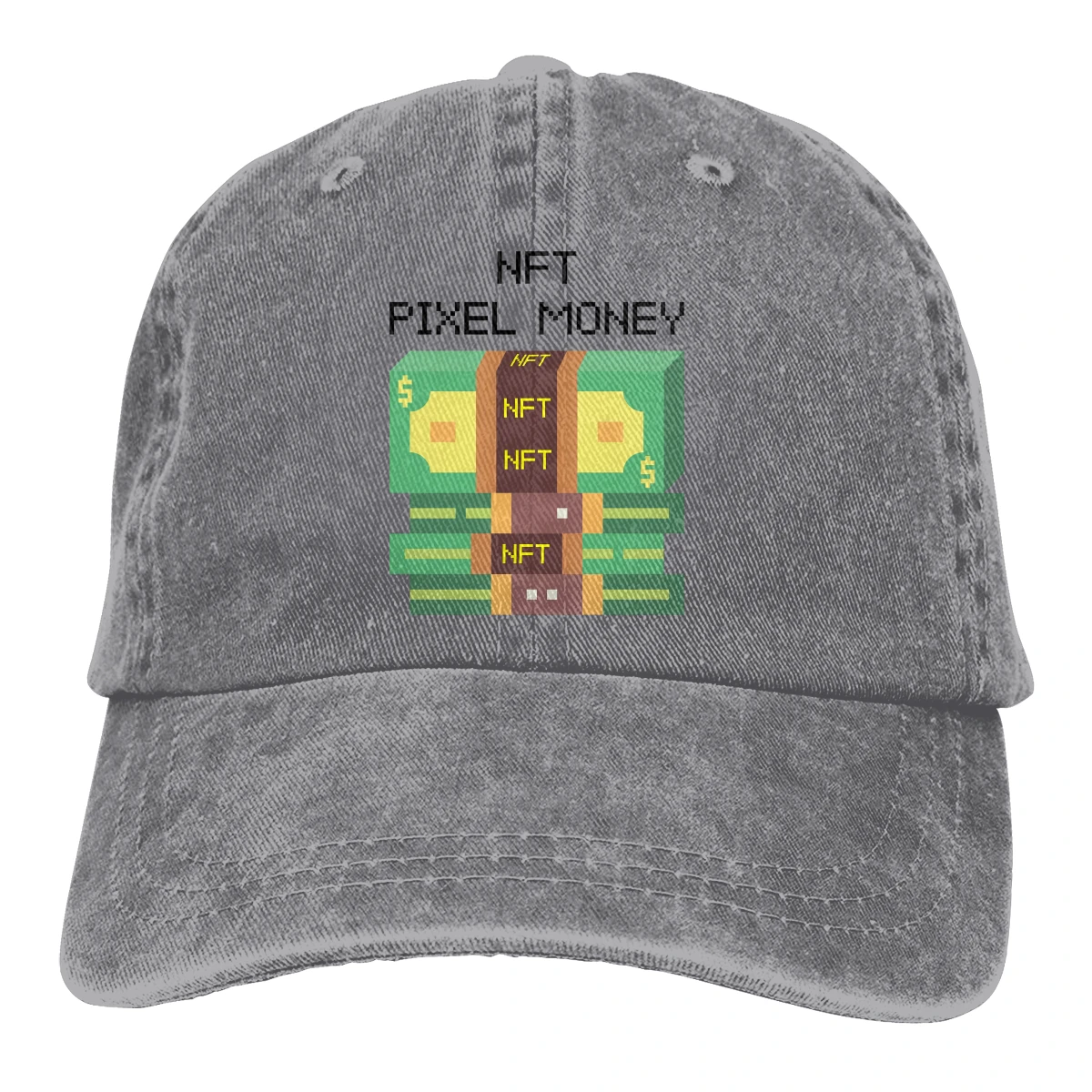 

Summer Cap Sun Visor Pixel Money Hip Hop Caps NFT Non Fungible Tokens Cowboy Hat Peaked Hats