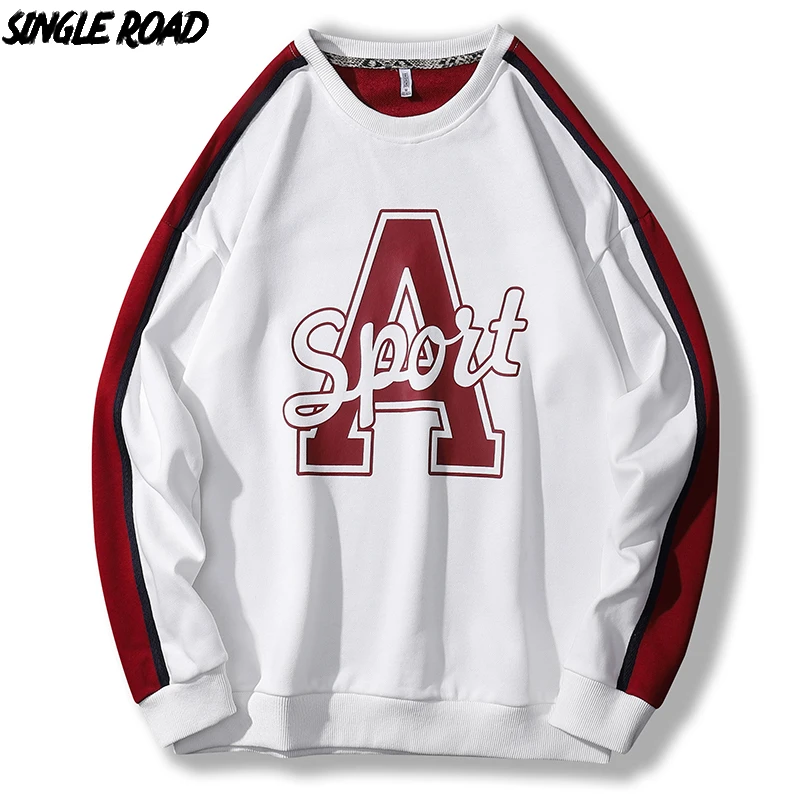 Мужская Толстовка Оверсайз SingleRoad черная толстовка с круглым вырезом и полосками