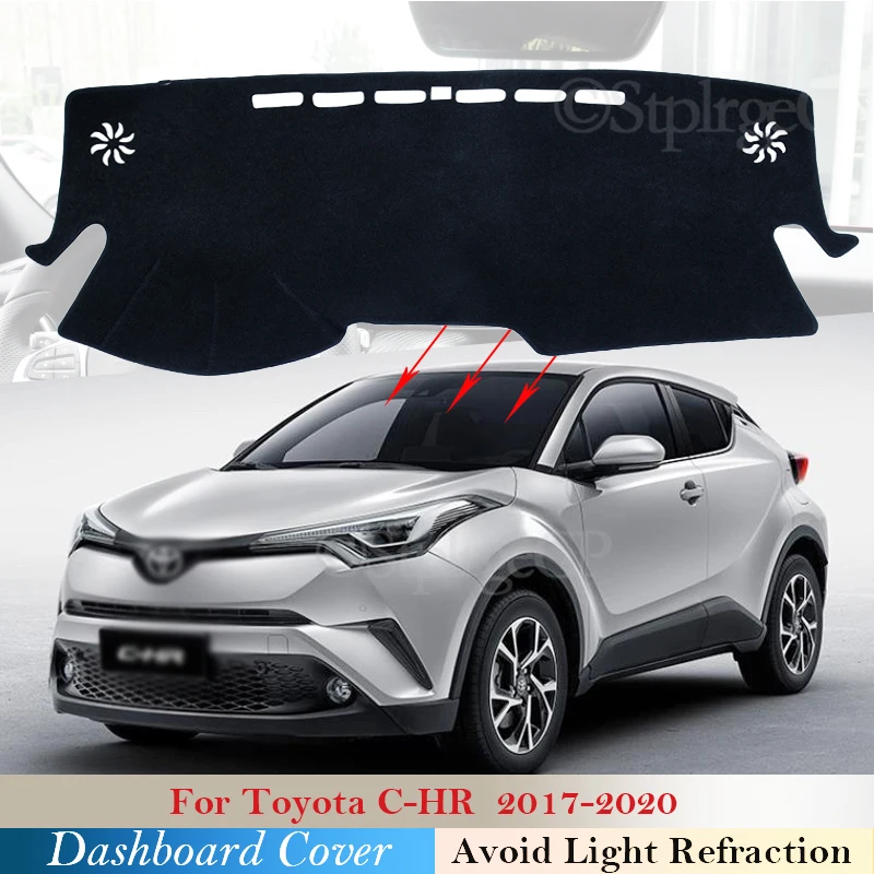 Чехол для приборной панели защитный коврик Toyota C HR 2017 2018 2020 CHR автомобильные