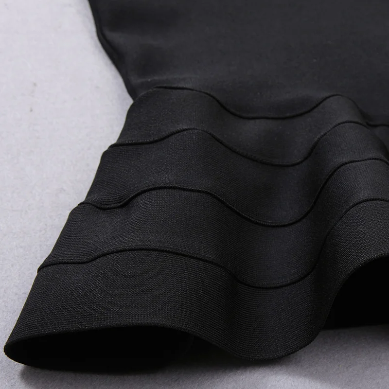 

Beateen 2020 New Fashion Sexy Strapless Bandage Mermaid Midi Black Dress Women Elegant Sleeveless Bodycon Party Vestidos