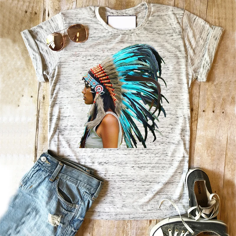 

Indian Tshirt Bohemian Shirt Streetwear 90s Women Shirts 2020 Fashion Tops Korean Clothes Aesthetic Tees Plus Size Graphic New