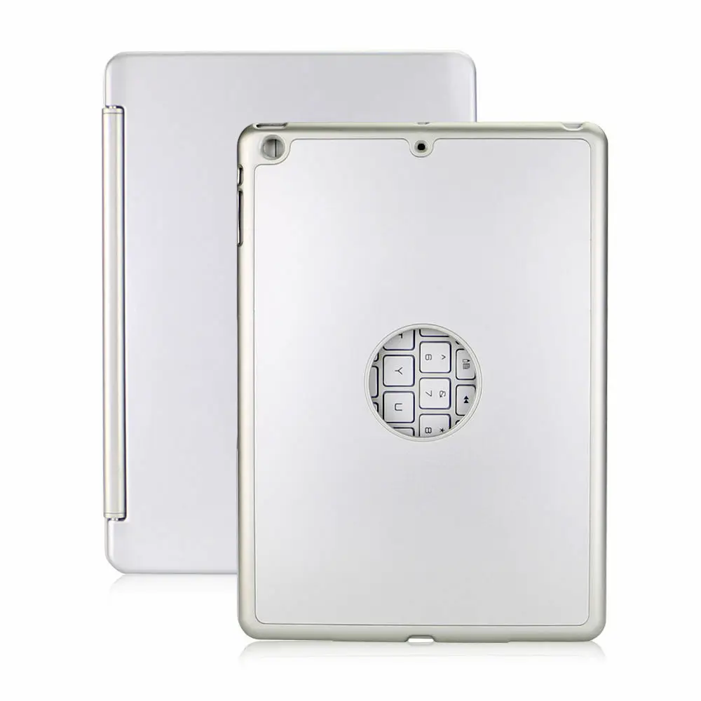 Беспроводной чехол-клавиатура с Bluetooth для IPad Air 2 IPad 9,7 со смарт-устройствами, полный Чехол для IPad Air 2, серебристый