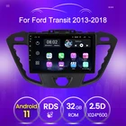 Автомобильный радиоплеер Android 11 для Ford Transit Tourneo, пользовательский GPS-навигатор 2012-2018 Wifi BT, автомобильный мультимедийный экран 2 din