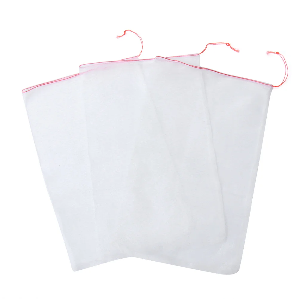 

100pcs Nylon Seed Bag Insect-Proof Practical Simple Net Mesh Bag Fruit Tree Bag (10x15cm)