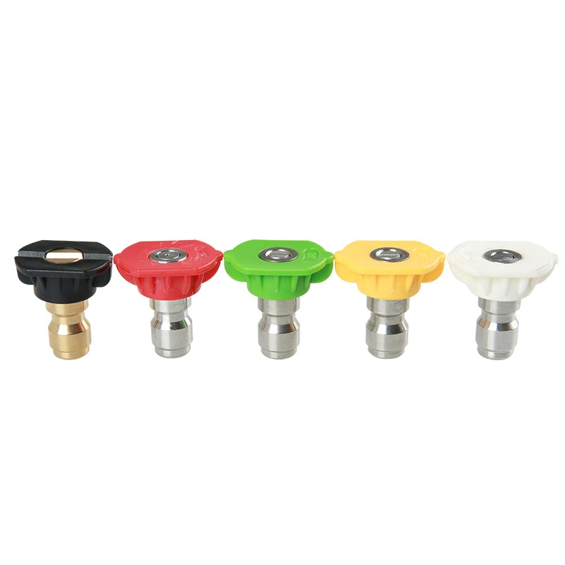 

5pcs/Set 1/4" Quick Connector Car Washing Nozzles Metal Jet Lance Nozzle High Pressure Washer Spray Nozzle
