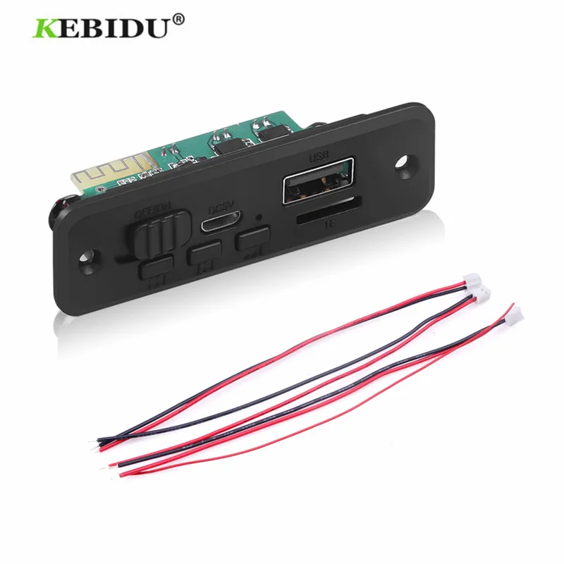 Автомобильный усилитель Kebidu 5 В 2x3 Вт mp3-плеер декодер Bluetooth беспроводной модуль