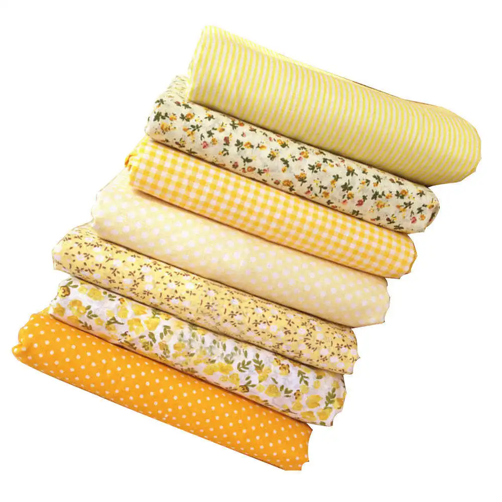7x 100% Cotton Fabric DIY Assorted Squares Pre-Cut Bedding Suite Quarters Bundle Printed Patchwork 7Pcs/Pack | Дом и сад