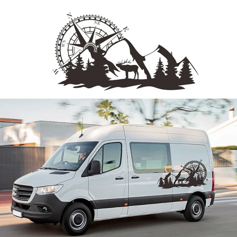 

1 Pair 96CMx52CM Car Jungle Adventure Car Sticker Decoration Fashion Decal Black