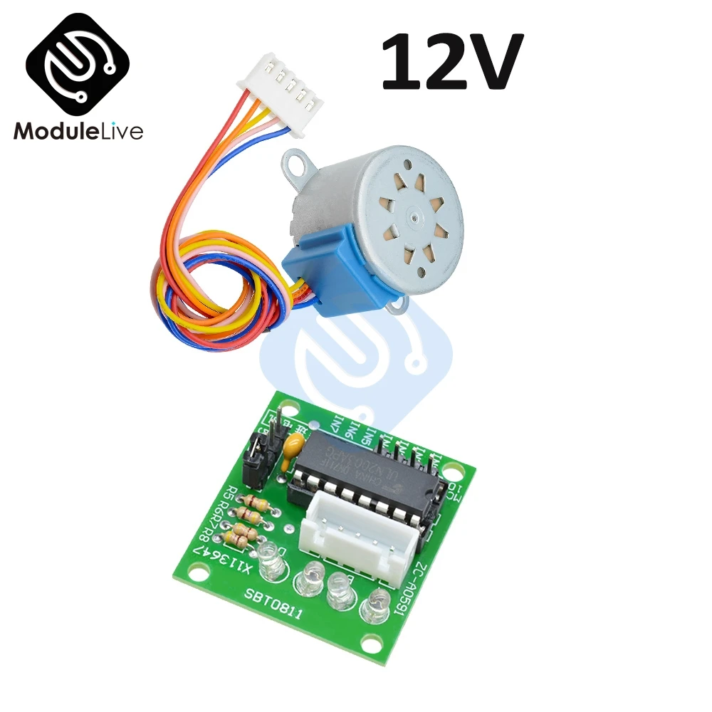 Редукторный шаговый двигатель ULN2003 28BYJ 48 5 в 12 В 4 фазный для arduino шт. + плат|Шаговый