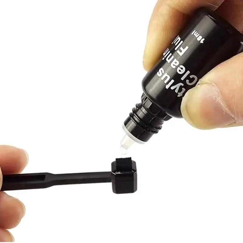 

C5AE 10ml Vinyl Records Cleaning Fluid with Needle Cleaner Brush LP Phonograph Record Turntables Cleaning