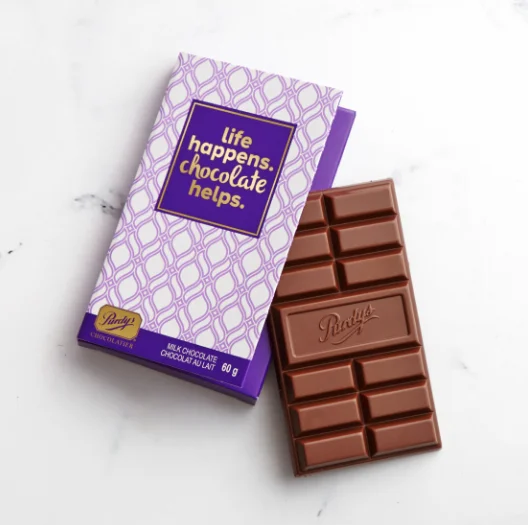 Упаковочная бумага для шоколада с индивидуальным логотипом роскошная