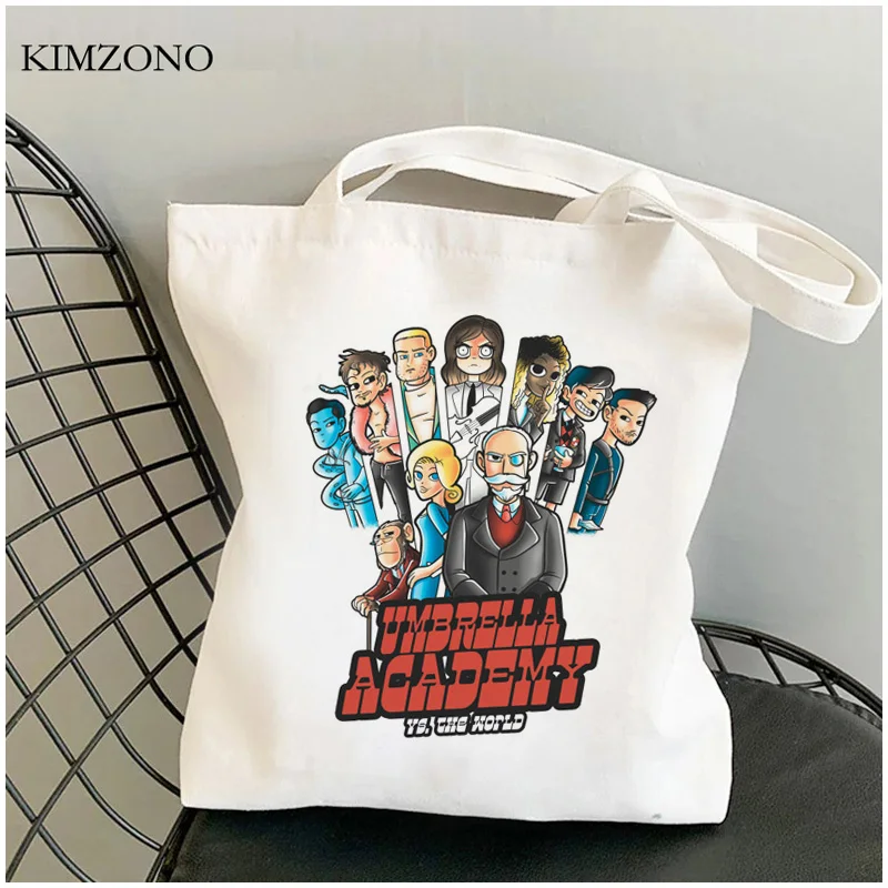 

the Umbrella Academy shopping bag bolso grocery handbag cotton reusable shopper bag cloth bolsa compra sac tissu