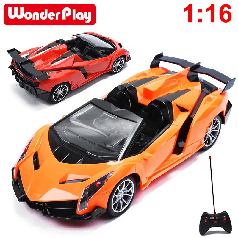 Wonderplay 1/16 Официальный Лицензированный Радиоуправляемый автомобиль для Lamborghini Veneno спортивный гоночный автомобиль Радиоуправляемый автомобиль игрушки из алюминиевого сплава для детей