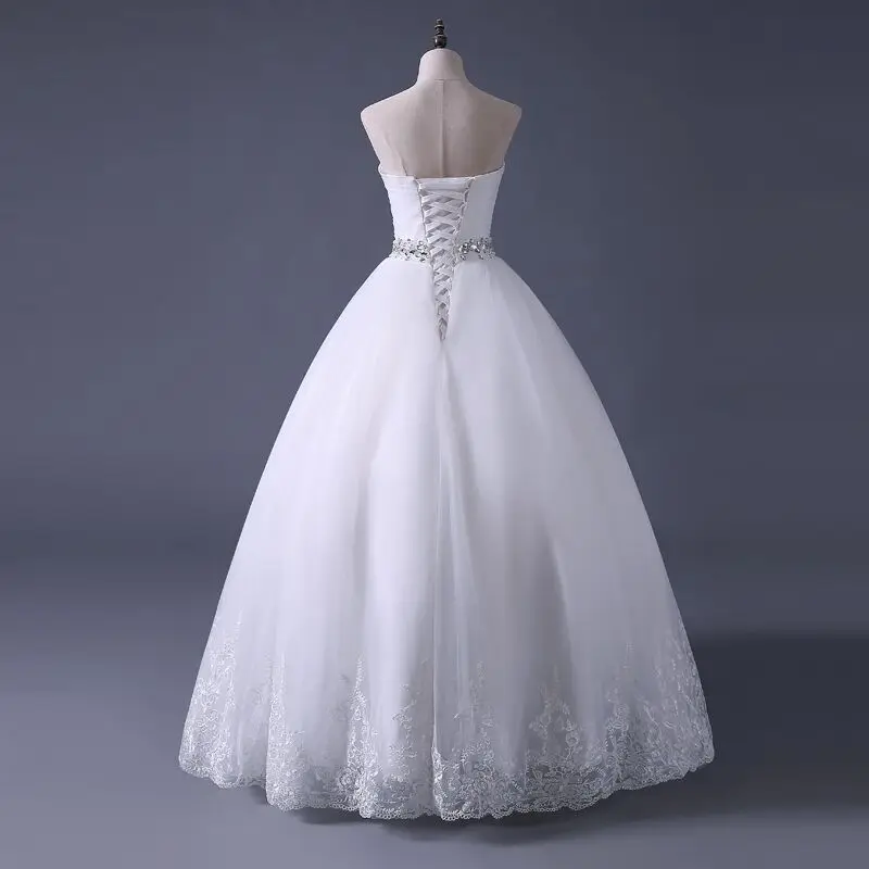 

Women's strapless wedding dress plus size ball gown bridal dress princess wedding gown US2-US26W custom made