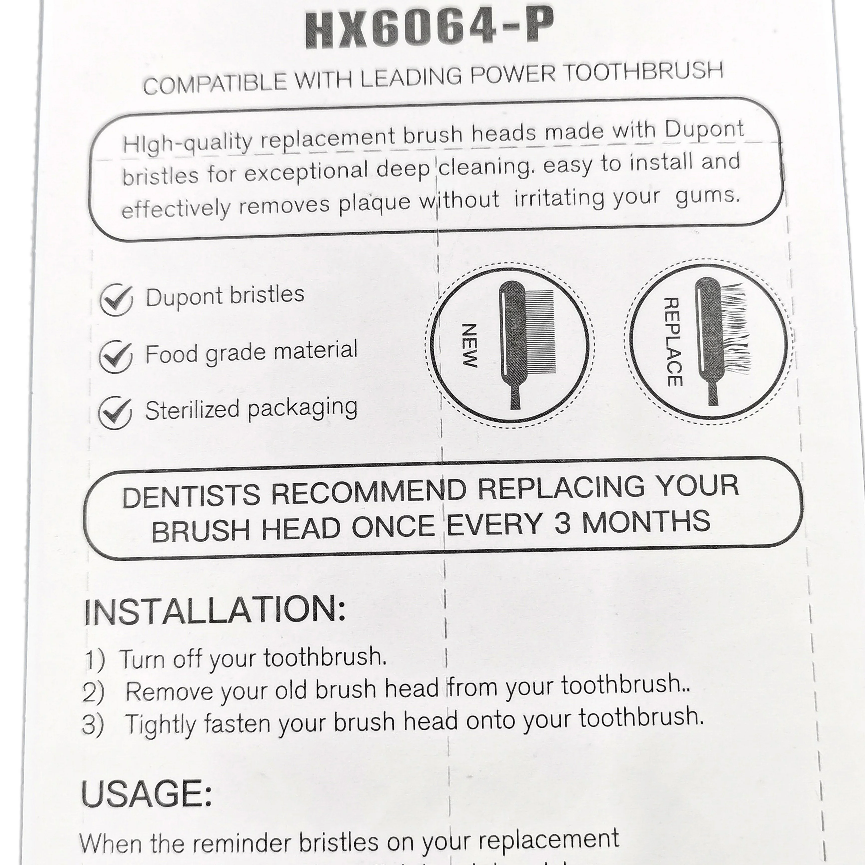 Насадки для электрической зубной щетки vip 20 шт. HX6064, сменные головки для Ph HX6902, HX6910, HX6911, HX9044, HX6074, HX9024 от AliExpress WW