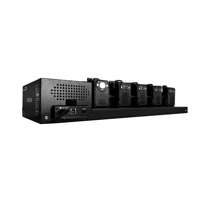

Professional police office 10 ports body worn camera charging docking station