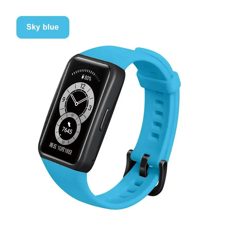 

For Huawei Honor Band 6 Strap Smart Wristband Replacement Watch Belt Strap For Honor Band 6 Bracelet Silicone Wrist Accessories