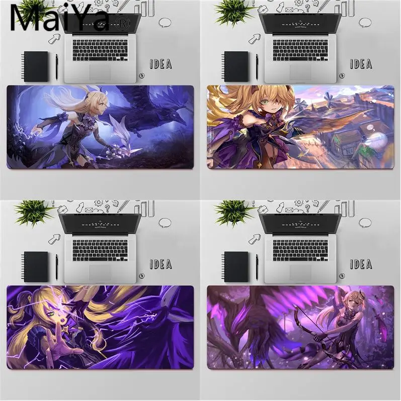 

Maiya High Quality Genshin Impact Fischl laptop Gaming mouse pad Free Shipping Large Mouse Pad Keyboards Mat