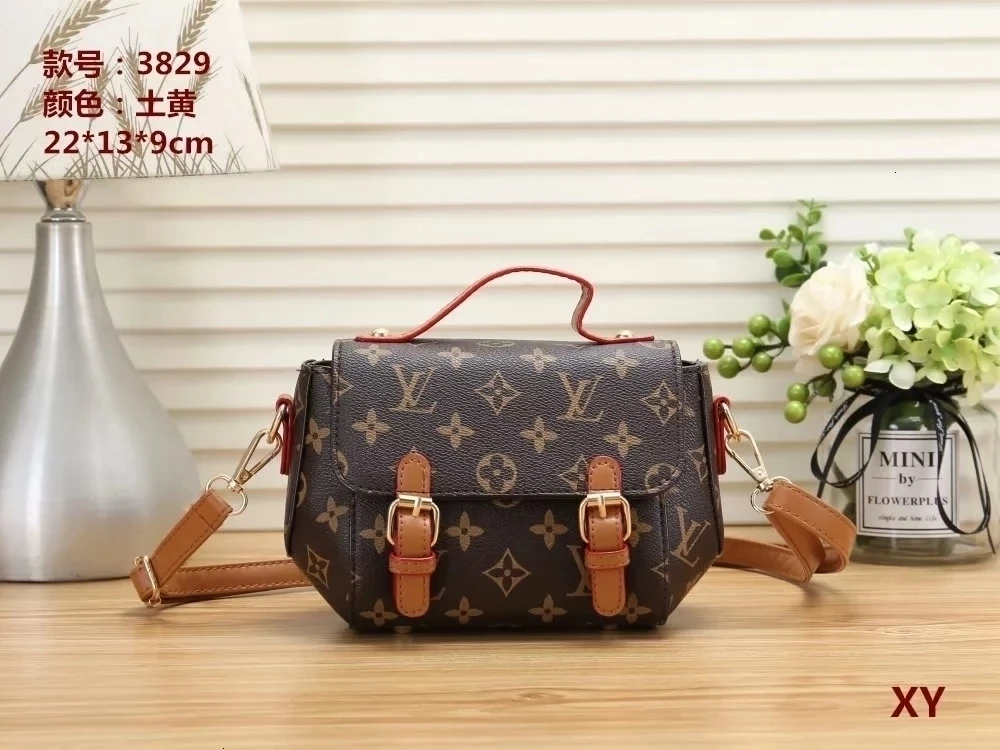 

Luxury Leather Handbags Women Bags Louis Vuitton LV- Designer Brand Women's Shoulder Bags Large Capacity Ladies Hand Bags L405
