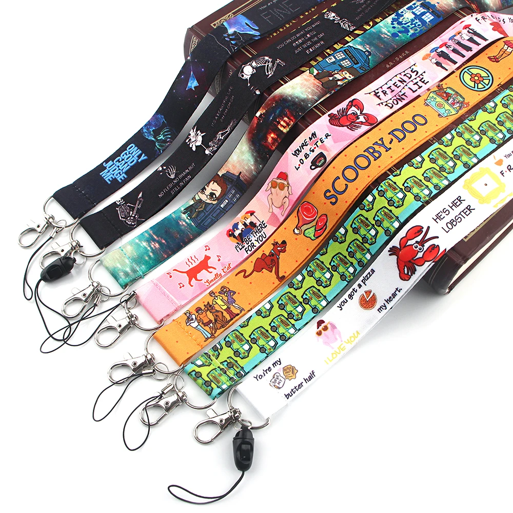 

JY255 Friend TV Show Lanyards for Key Neck Strap Cartoon lanyard card ID Holder Keychain Key Badge Holder DIY Hang Rope Key Ring