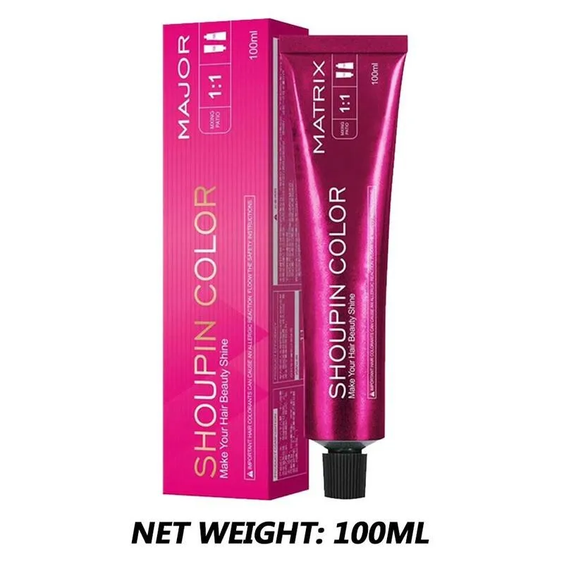 

100ml Dye Hair Cream Mild Safe Hair Coloring Shampoo Styling Tool For All Hairs Lasting about 3 month
