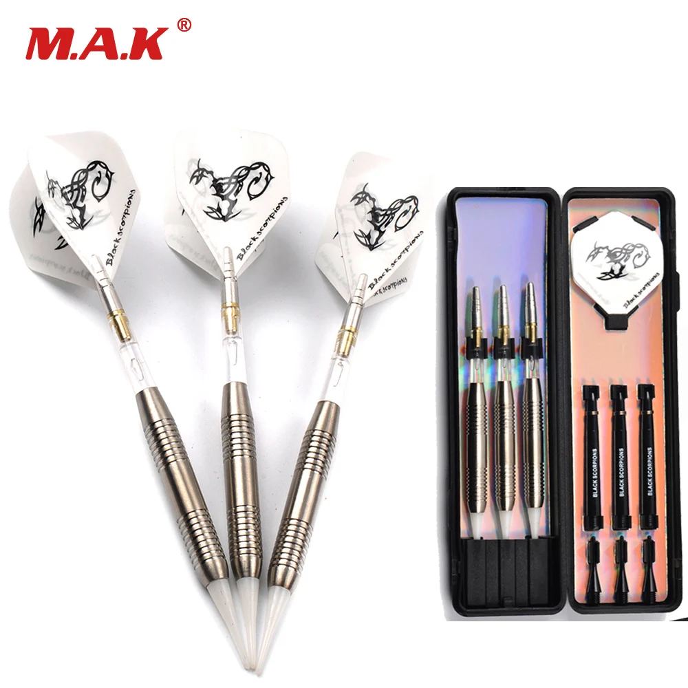 Безопасная дротика 3 шт./компл. пластиковый наконечник и вал с белым скорпионом