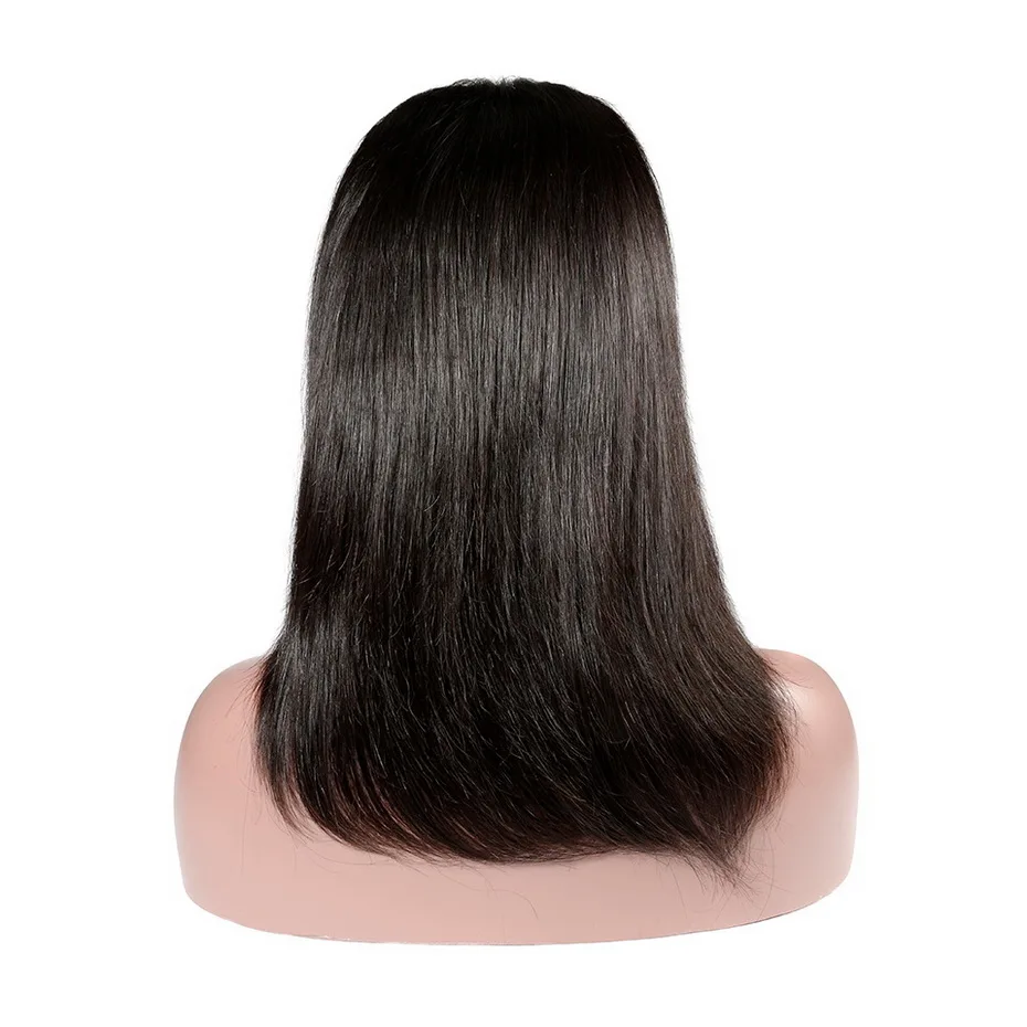 360 парик с фронтальным кружевом Короткие парики из человеческих волос MS Lula волосы