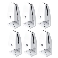 6pcs sneeze guard clamp bracket desk partition clamp support for thick acrylic panels adjustable l shape clamp