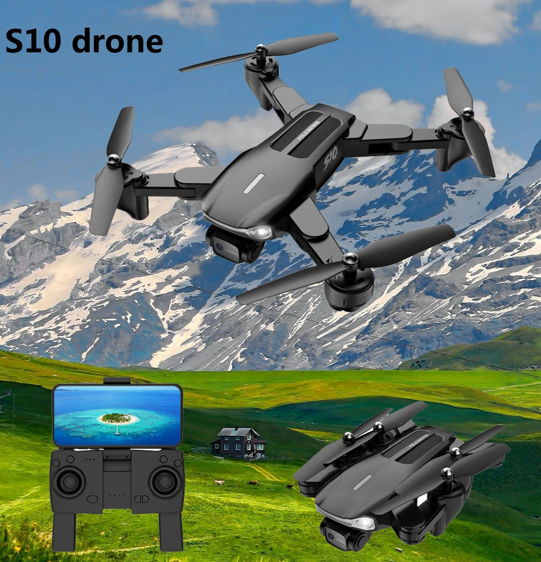 

NEW S10 Rc Drone 6k HD Camera WiFi Fpv Folding Professional Drones rc quadcopter drone RC Distance 300M Toys For Boys Gift