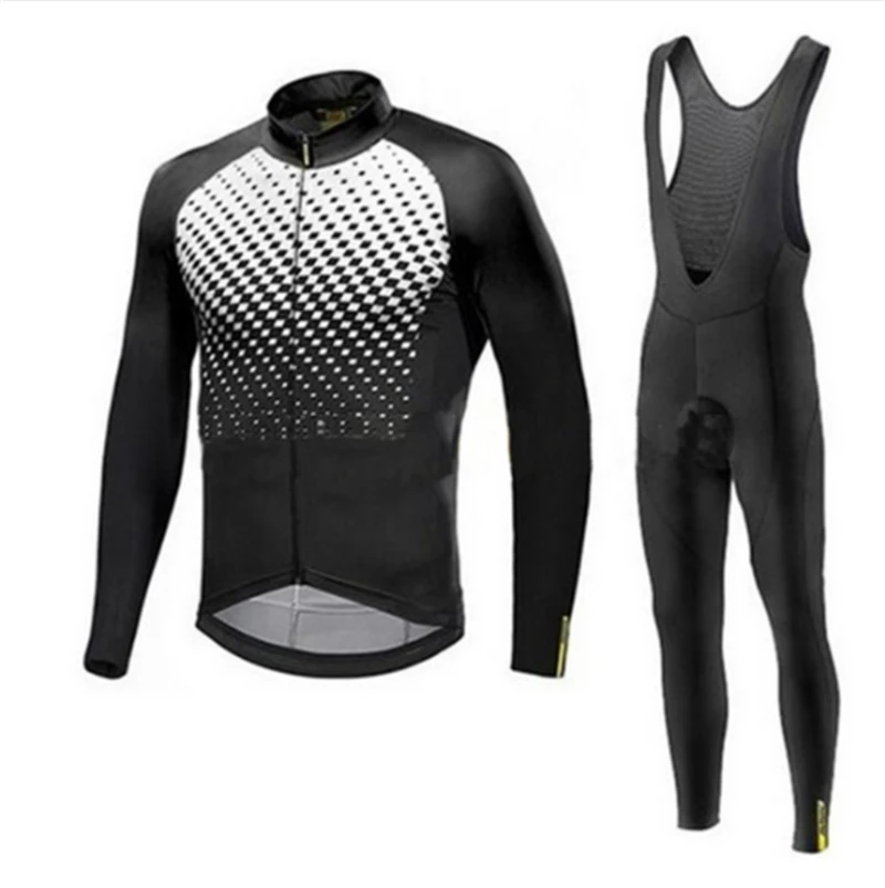 

Mavic Men's MTB Long Sleeve Cycling Jersey Pro Team Cycling Clothing Spring /Autumn Breathable Cycling Jersey Set Ropa Ciclismo