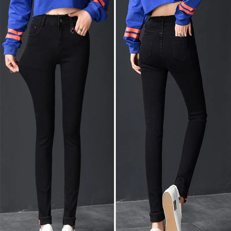 Женские джинсы карандаш джинсы-стрейч с высокой талией для мам 2020 | Женская
