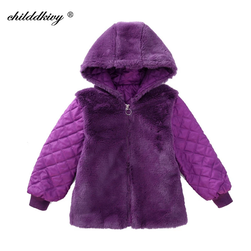 

Children Winter Down Cotton Jacket 2020 Girls Padded Fur Jacket Baby Girl Clothing Kids Clothes Outwear Parks for Girls 3-10Y