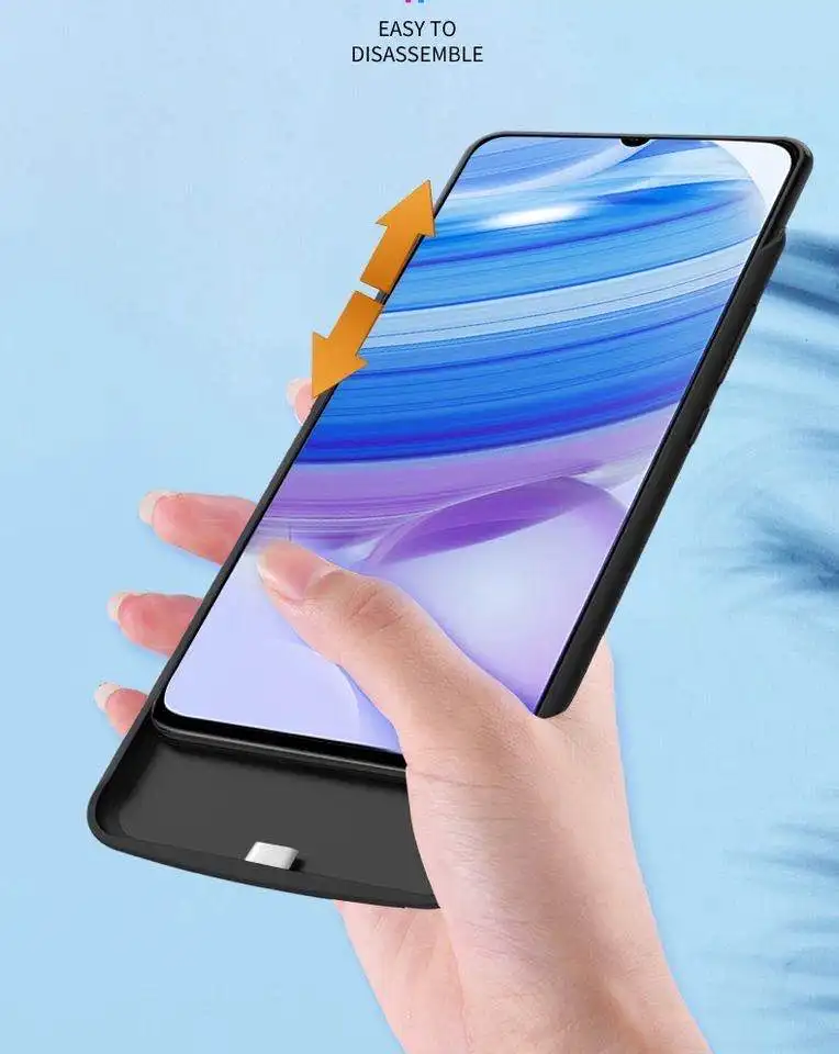 

6800mah Battery Case For Xiaomi Redmi 10X 5G Slim shockproof Power Bank Charger Case Back clip battery Charging Cover Capa