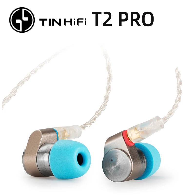 Динамические наушники TINHIFI T2 PRO 2DD наушники-вкладыши TIN pro со съемным кабелем MMCX |