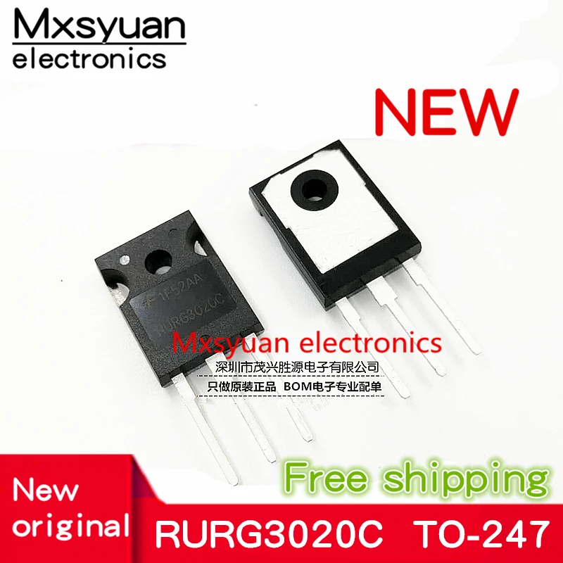 

10 шт./лот RURG3020C RURG3020 30A 200V TO-247 новая Оригинальная фотография