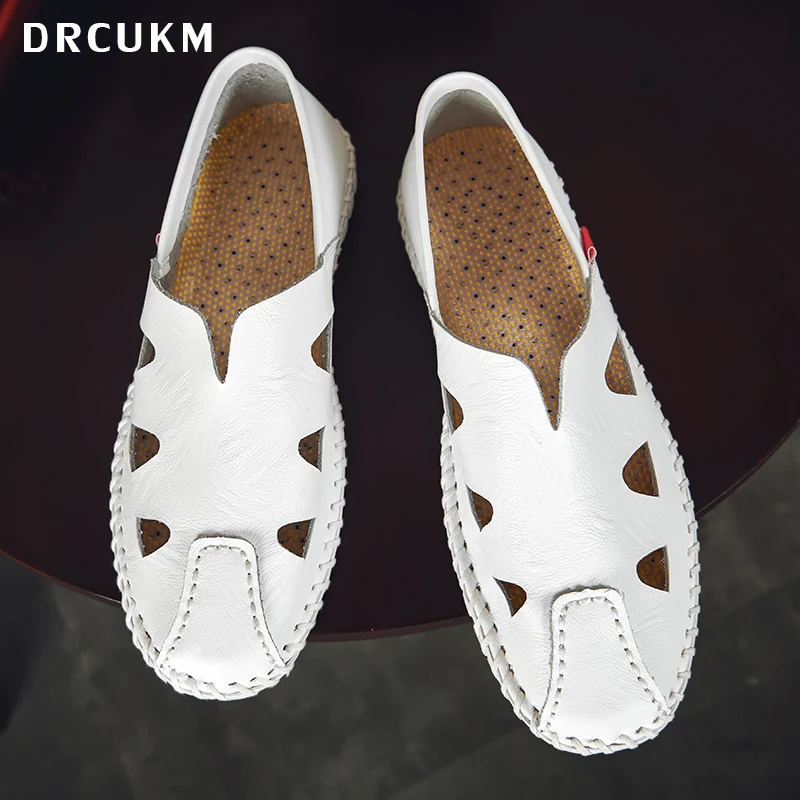 

DRCUKM Casual Shoes Men Casual Shoes Men's Men New Comfortable Brand Leather shoes for menLightweight Driving Shoes