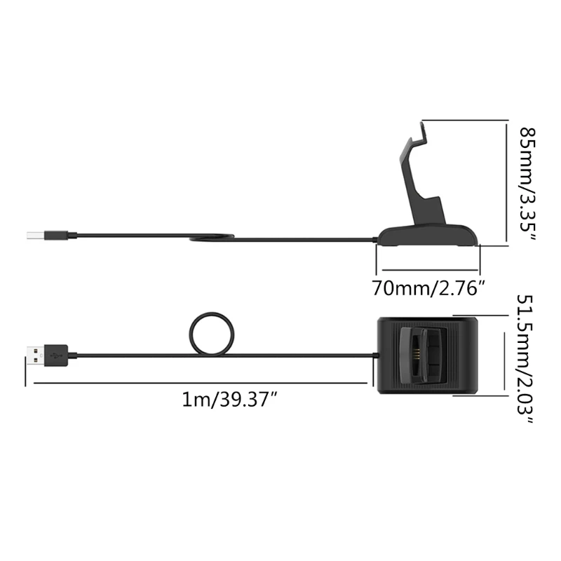 

Watch Charging Cable Power Wire Compatible with TEC TEC TEC ULT-G GPS Watch Power Dock Charging 1 Pack