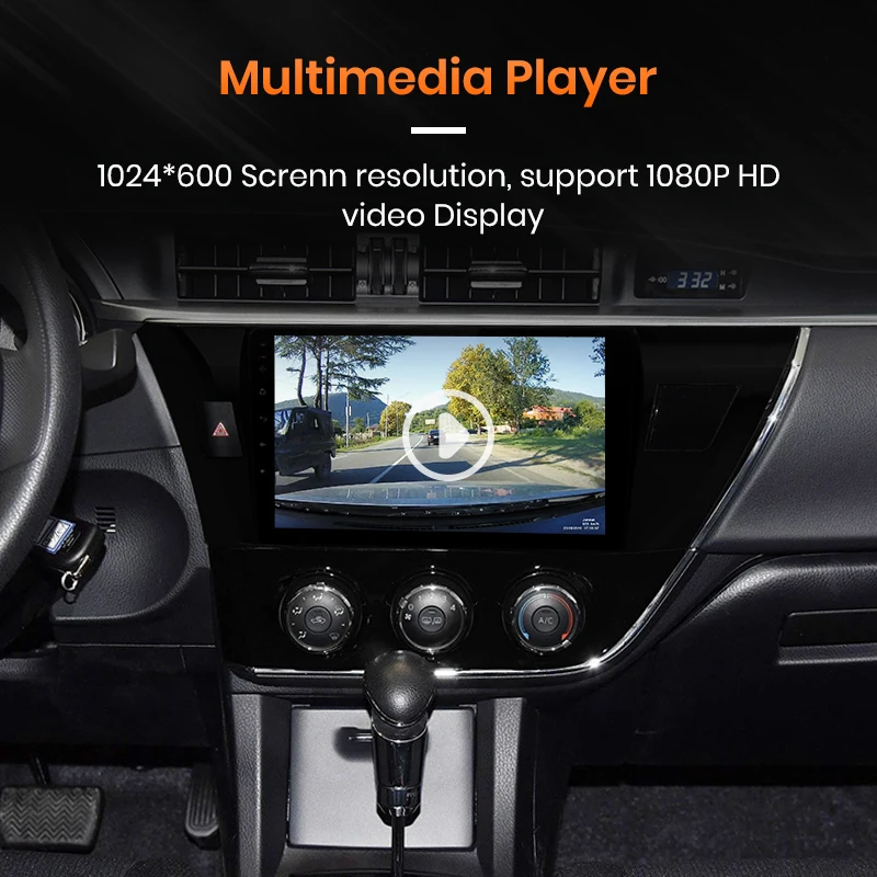 Автомагнитола AWESAFE PX9 для Toyota Corolla E180 мультимедийный видеоплеер на Android 2014 2 Гб ОЗУ