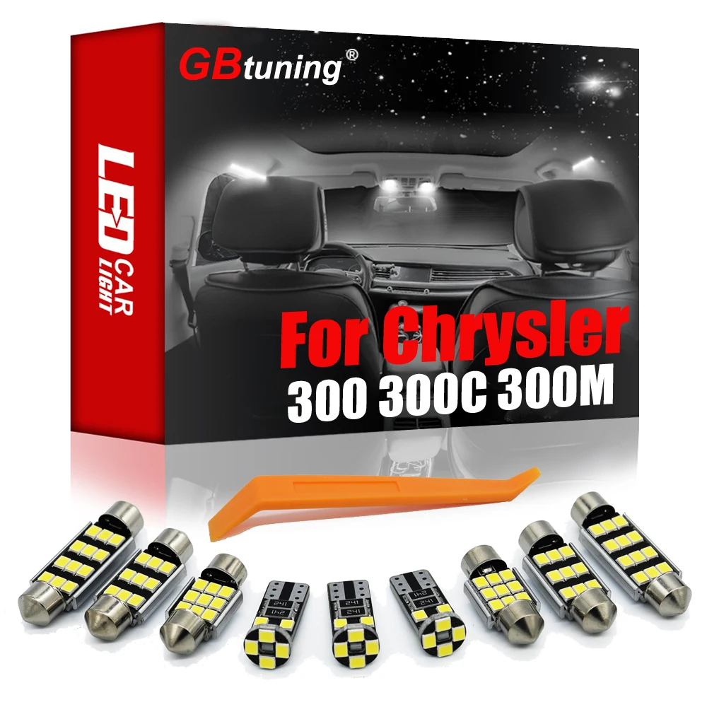 

GBtuning Canbus Нет Ошибка светодиодный для 1998-2015 Chrysler 300 300C 300 м автомобиля Купол Карта Крытый лампа багажника Интерьер светильник комплект аксесс...