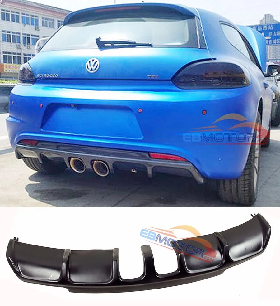 Неокрашенное заднее крыло диффузор для VW SCIROCCO R модель 2009- V071F