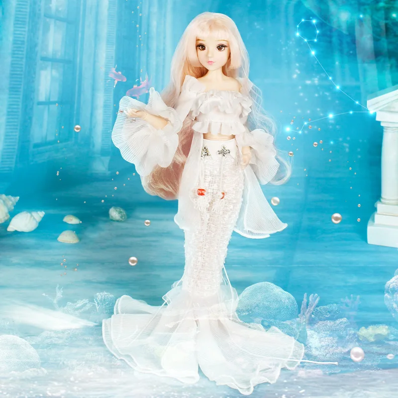 Кукла BJD 14 шарнирная кукла 3D глаза Bjd пластиковая 30 см куклы русалки для девочек