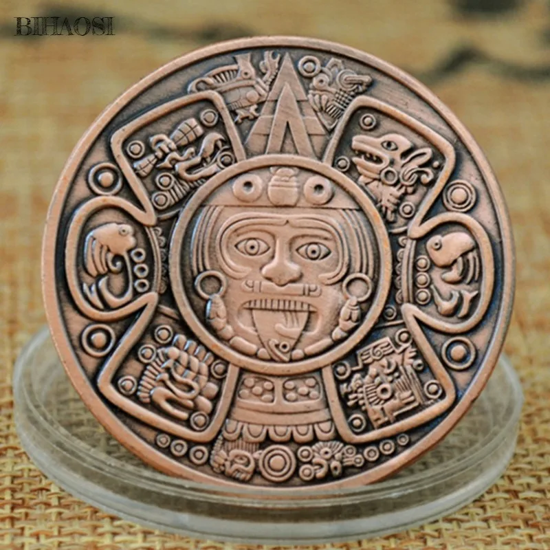 Интересные Юбилейные монеты с календарем Майя Ацтек | Дом и сад