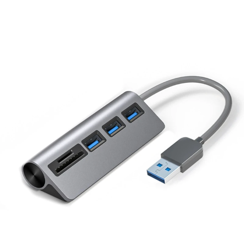 

5 in1 Type C/USB3.0 Hub Docking Station USB3.0 5Gbps Splitter SD TF Fast Reader Compatible with Mac-pro HDD SSD